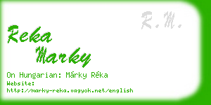 reka marky business card